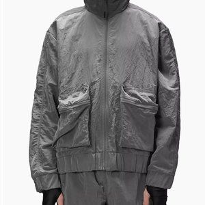 Rains Kano Jacket in Metallic Grey / Size L